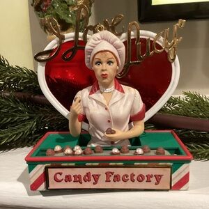 Vintage 2000 Carlton Cards I Love Lucy “Candy Factory” Christmas Tree Ornament